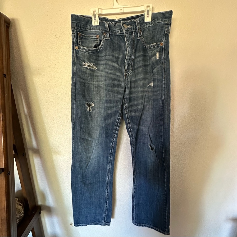 34x34 American Eagle Outfitters Relaxed Fit Distressed Jeans